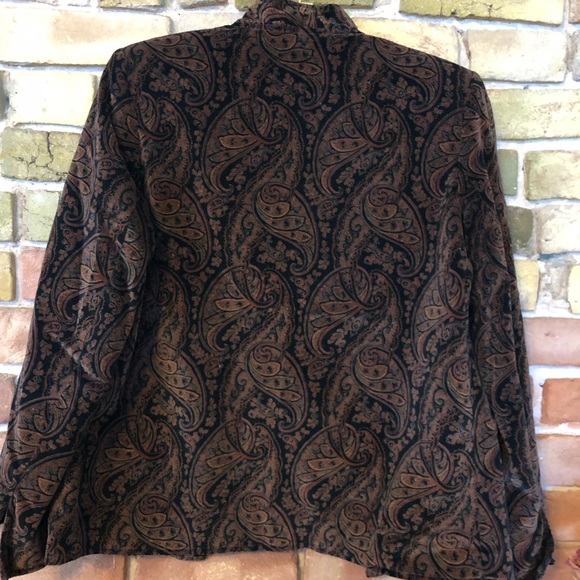 Beautiful Cotten velveteen paisley blazer size M - Picture 5 of 6